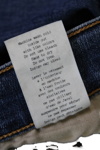 Rag & Bone Women's Distress Five Pocket Medium Wash Skinny Jean Pants Size 26