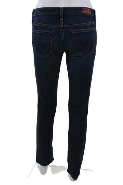 AG Women's Dark Wash Five Pocket Cigarette Straight Leg Denim Pants Size 26