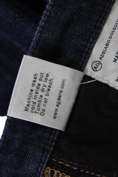 AG Women's Dark Wash Five Pocket Cigarette Straight Leg Denim Pants Size 26