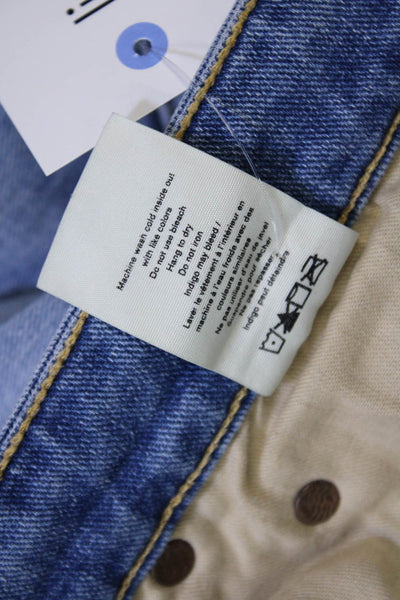 Rag & Bone Women's Midrise Five Pocket Distress Straight Leg Denim Pants Size 26