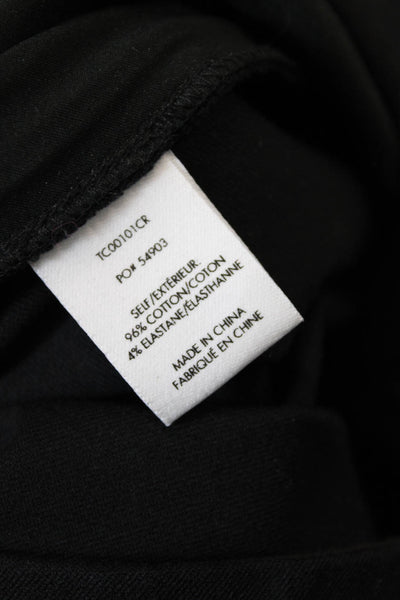 Derek Lam 10 Crosby Womens Zipper Fly High Rise Pleated Flare Leg Pants Black 12