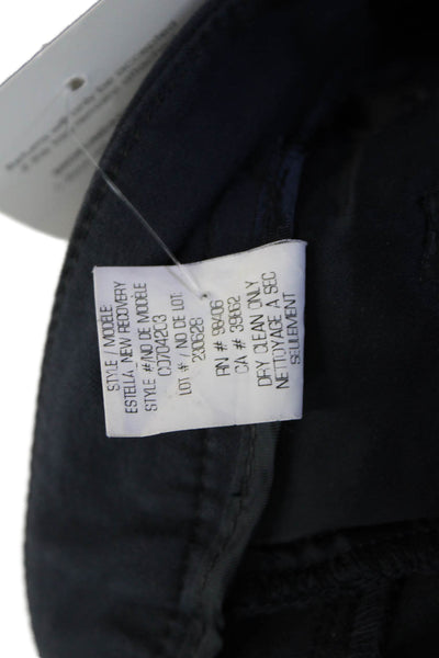 Theory Womens Mid Rise Skinny Leg Estella New Recovery Pants Navy Blue Size 8