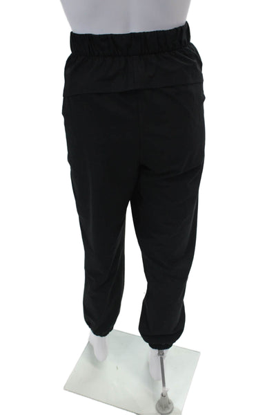 Lululemon Womens Elastic Waist Pleated Cuff Hem Pants Black Size 30