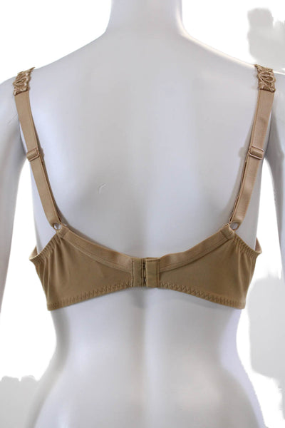 Simone Perele Womens Mesh Detail Underwired Full Coverage Bra Beige Size 42C