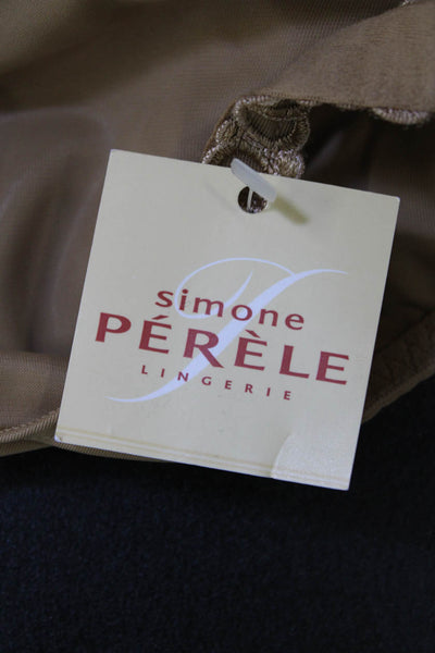 Simone Perele Womens Mesh Detail Underwired Full Coverage Bra Beige Size 42C