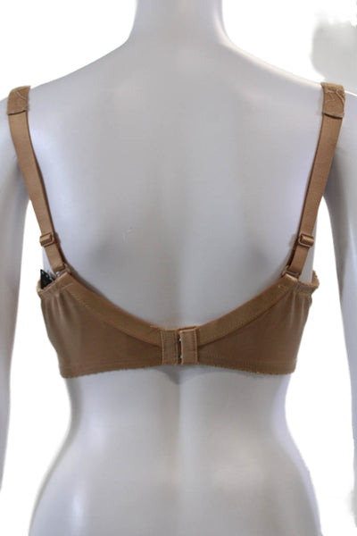 Conturelle Womens Lace Floral Adjustable Full Coverage Bra Beige Size 38E