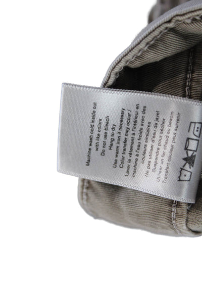 Rag & Bone Womens Mid Rise Slim Leg Casual Pants Timber Brown Cotton Size 31