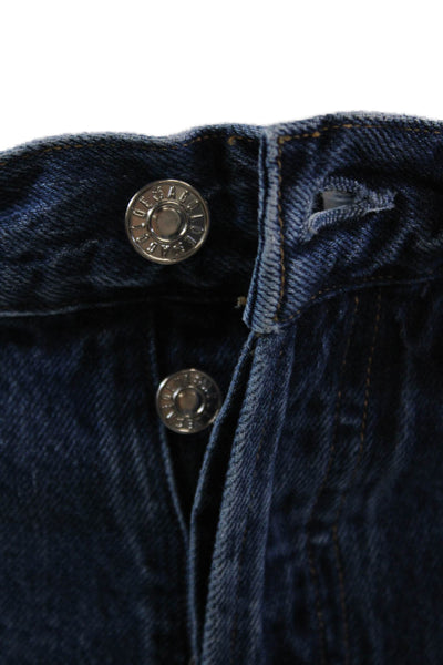 Agolde Womens Cotton Denim Five Pocket Mid-Rise Tapered Jeans Navy Size 24
