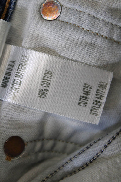 Agolde Womens Cotton Denim Five Pocket Mid-Rise Tapered Jeans Navy Size 24