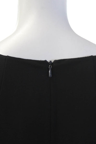 J. Mendel Womens Long Flare Sleeves A Line Dress Navy Blue Navy Blue Size 6
