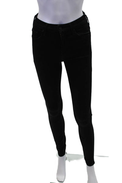 Mother Womens Cotton Denim Five Pocket Mid-Rise Skinny Jeans Blue Size 25