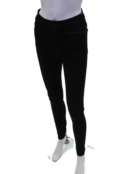 Mother Womens Cotton Denim Five Pocket Mid-Rise Skinny Jeans Blue Size 25