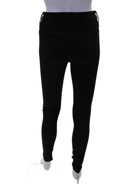 Mother Womens Cotton Denim Five Pocket Mid-Rise Skinny Jeans Blue Size 25