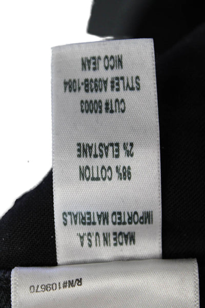 Agolde Womens Cotton Denim Five Pocket Mid-Rise Skinny Jeans Black Size 25