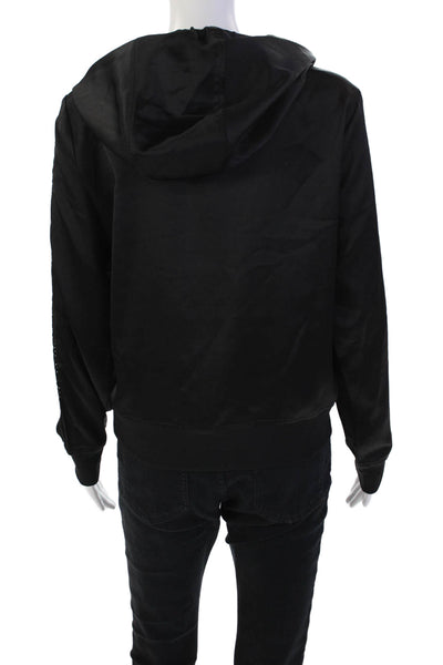 Karl Lagerfeld Womens Long Sleeve V-neck Lined Sweater Black Size XS