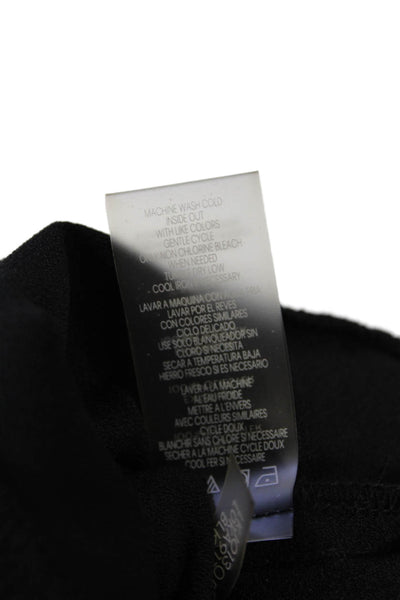 Karl Lagerfeld Womens Long Sleeve V-neck Lined Sweater Black Size XS