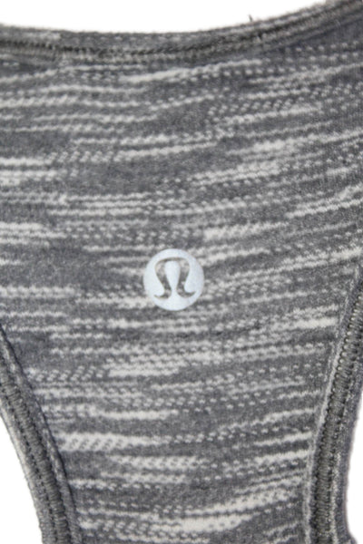 Lululemon Womens Cotton Scoop Neck Sleeveless Knit Tank Top Gray Size S