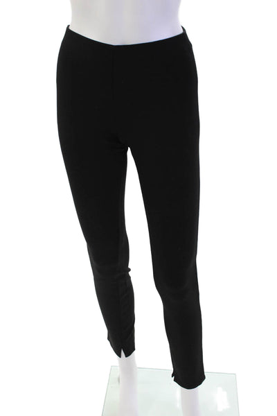 Theory Womens Stretch Solid Pull On Mid-Rise Ankle Leggings Black Size 9