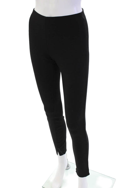 Theory Womens Stretch Solid Pull On Mid-Rise Ankle Leggings Black Size 9