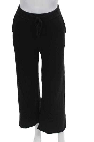One Grey Day Womens Elasticated Drawstring Straight Leg Sweatpants Black Size S