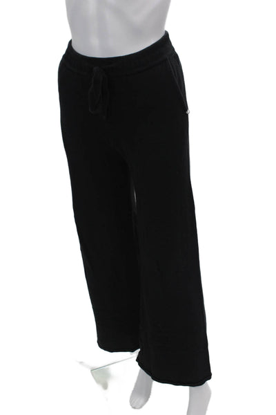 One Grey Day Womens Elasticated Drawstring Straight Leg Sweatpants Black Size S