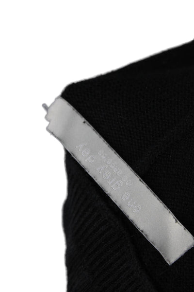 One Grey Day Womens Elasticated Drawstring Straight Leg Sweatpants Black Size S