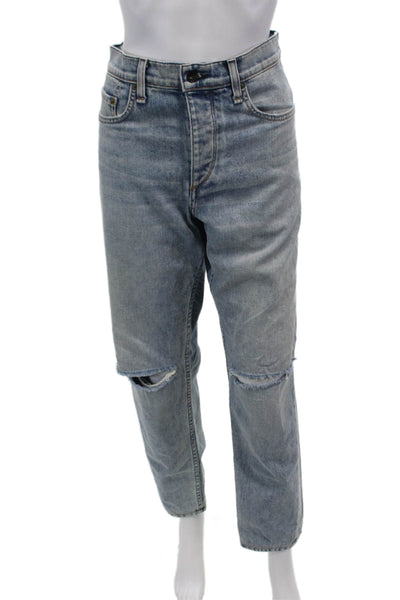Rag & Bone Mens Cotton Distressed Knee Detail Casual Jeans Blue Size 36