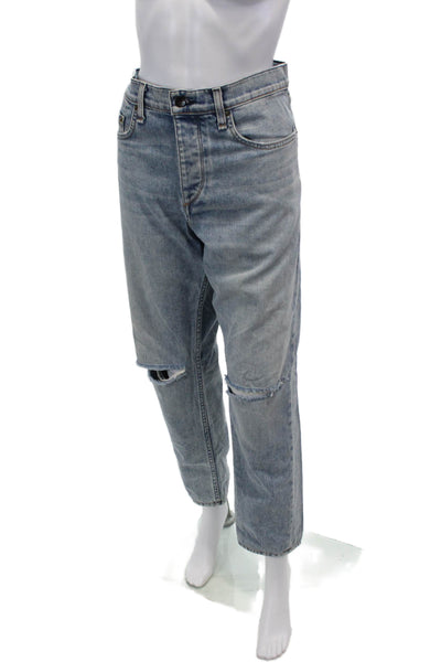Rag & Bone Mens Cotton Distressed Knee Detail Casual Jeans Blue Size 36