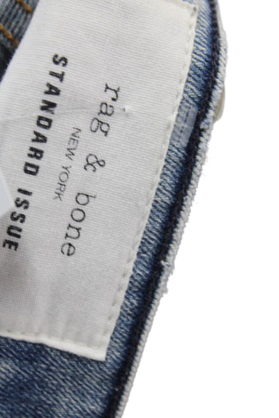 Rag & Bone Mens Cotton Distressed Knee Detail Casual Jeans Blue Size 36