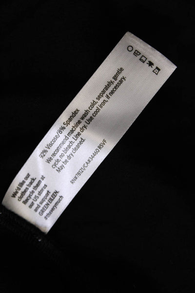 Eileen Fisher Women's Round Neck Long Sleeves Mini Shift Dress Black Size 1X
