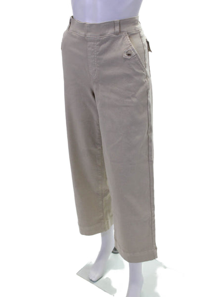 Spanx Women's Pull-On Pockets Straight Leg Dress Pants Beige Size S