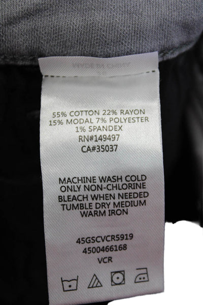 Joes Women's Midrise Five Pocket Button Skinny Denim Pants Gray Black Size 26
