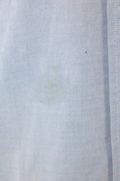 Brooks Brothers Mens Cotton Blend Long Sleeve Button Up Shirt Blue SIze 14.5-4
