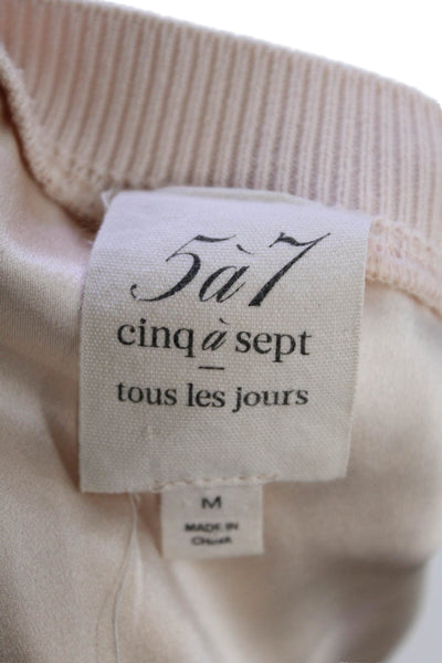 Ecru Womens Sleeveless V Neck Pullover Tank Top White Size Medium
