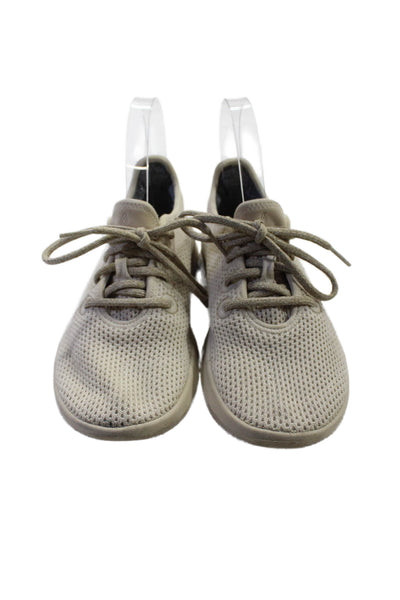 Allbirds Women's Lace Up Round Toe Rubber Sole Trainer Sneakers Beige Size 6