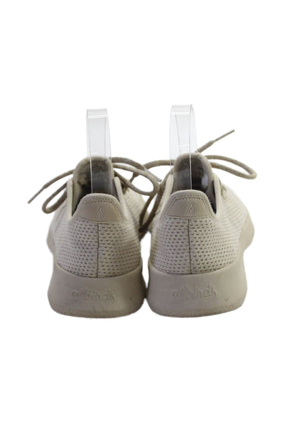 Allbirds Women's Lace Up Round Toe Rubber Sole Trainer Sneakers Beige Size 6