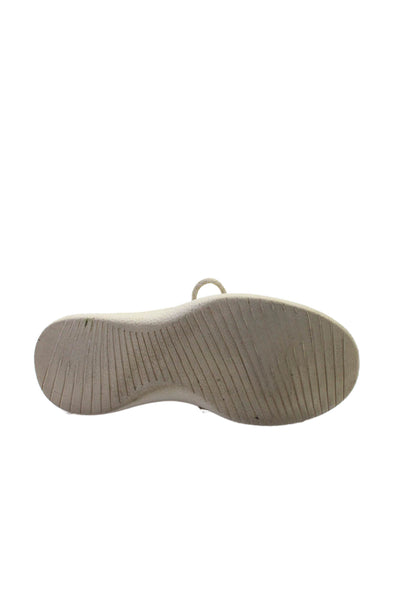 Allbirds Women's Lace Up Round Toe Rubber Sole Trainer Sneakers Beige Size 6