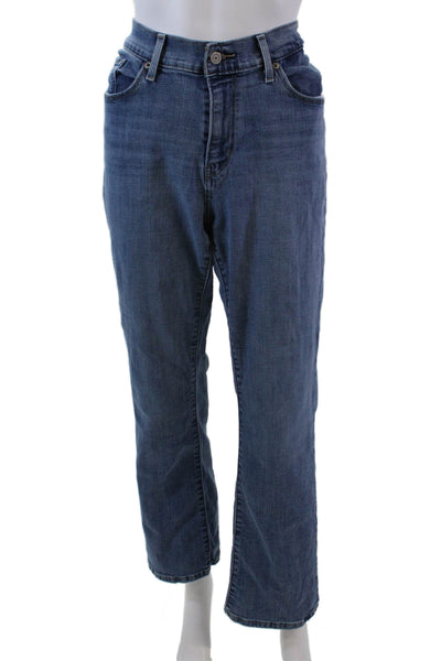 Levi Strauss & Co Womens Cotton Zippered Medium Wash Bootcut Jeans Blue Size 32