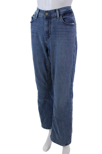 Levi Strauss & Co Womens Cotton Zippered Medium Wash Bootcut Jeans Blue Size 32