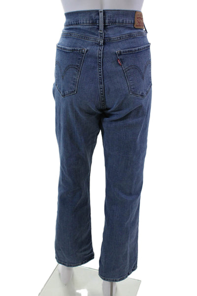 Levi Strauss & Co Womens Cotton Zippered Medium Wash Bootcut Jeans Blue Size 32