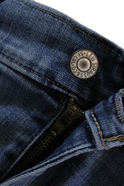 Levi Strauss & Co Womens Cotton Zippered Medium Wash Bootcut Jeans Blue Size 32