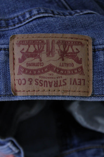 Levi Strauss & Co Womens Cotton Zippered Medium Wash Bootcut Jeans Blue Size 32