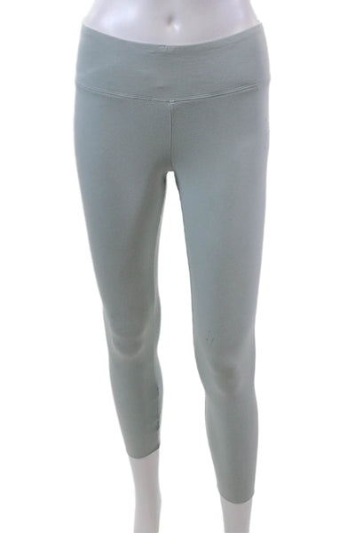 TNA Womens Stretch Low-Rise Pull-On Cropped Capri Leggings Green Size M