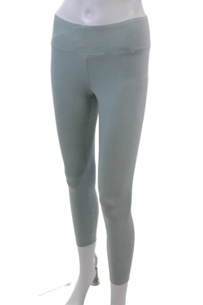 TNA Womens Stretch Low-Rise Pull-On Cropped Capri Leggings Green Size M