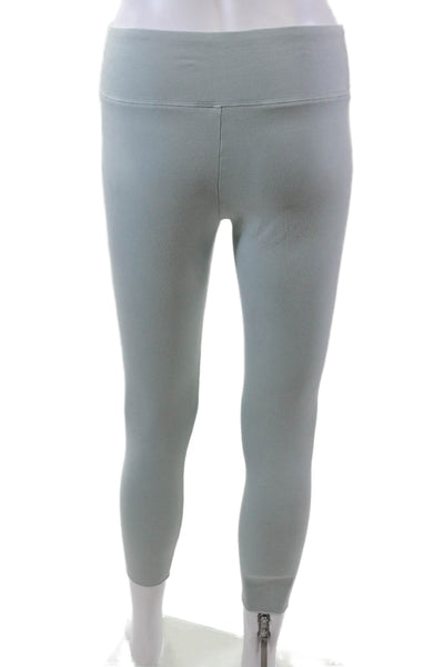 TNA Womens Stretch Low-Rise Pull-On Cropped Capri Leggings Green Size M