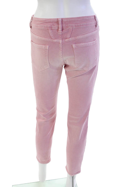 Closed Womens Mid Rise Skinny Leg Baker Jeans Dust Rose Pink Cotton Size 28