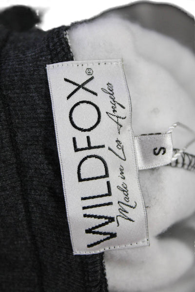 Wildfox Womens Cotton Elastic Waistband Drawstring Print Sweatpants White Size S