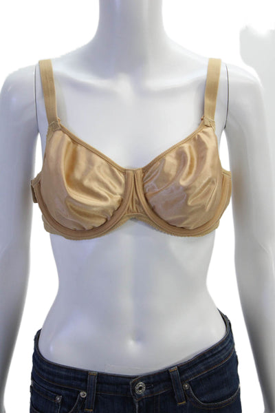 Prima Donna Womens Basic Bow Accented Underwire Bra Solid Beige Size UK 40B