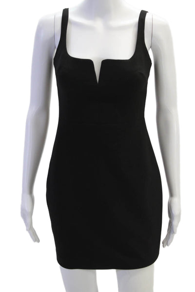 Likely Womens Sleeveless High Waist Knee Length Sheath Dress Black Size 2