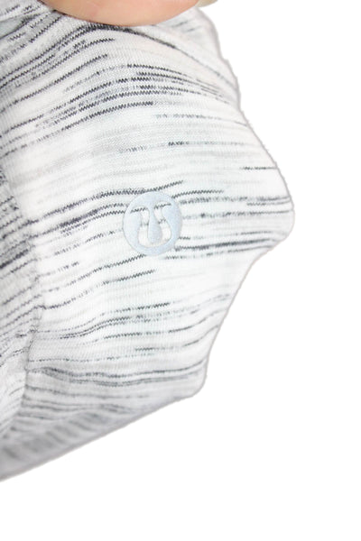 Lululemon Women's Round Neck Long Sleeves Athletic Workout Top Gray Size S